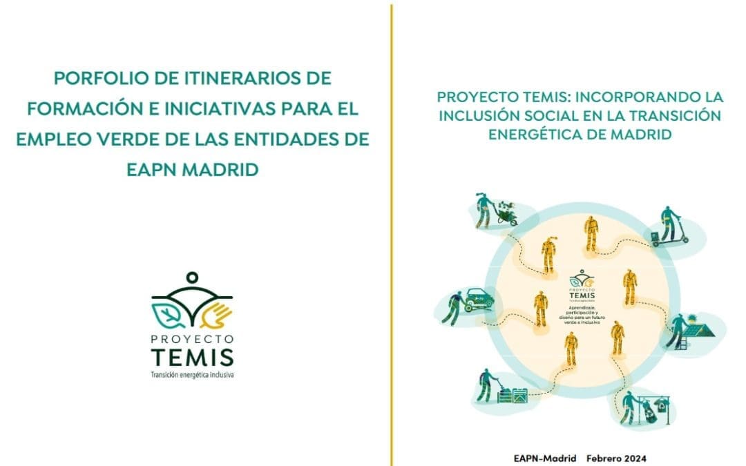 Porfolio de proyectos gestionados por entidades de EAPN Madrid y sobre los nichos de empleo verde